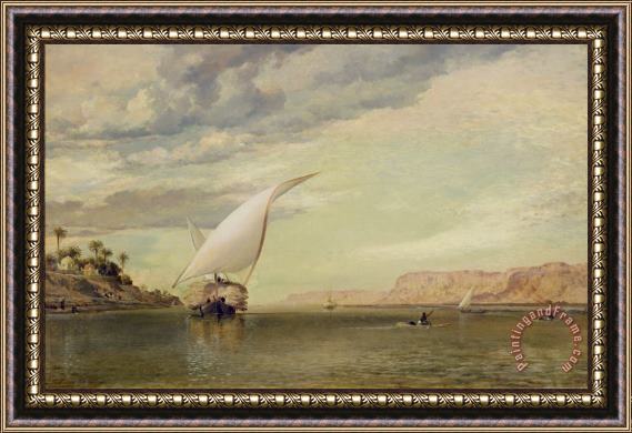 Edward William Cooke On the Nile Framed Print