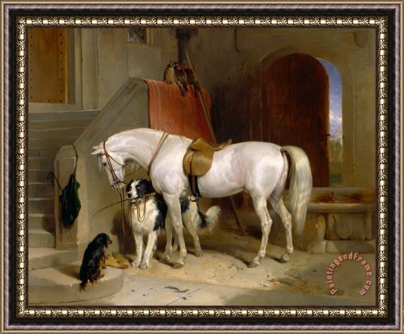 Edwin Landseer Favourites, The Property of H.r.h. Prince George of Cambridge Framed Painting
