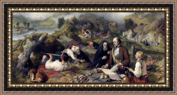 Edwin Landseer Rent Day in The Wilderness Framed Painting