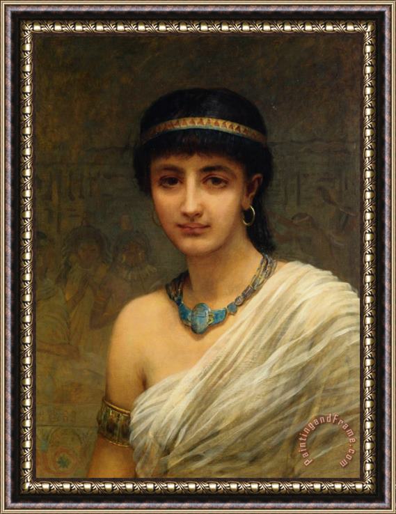 Edwin Longsden Long A Votary of Isis Framed Painting