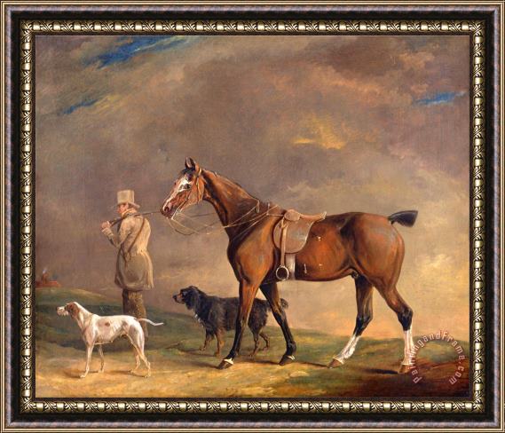 Edwin W. Cooper of Beccles A Sportsman with Shooting Pony And Gun Dogs Framed Print