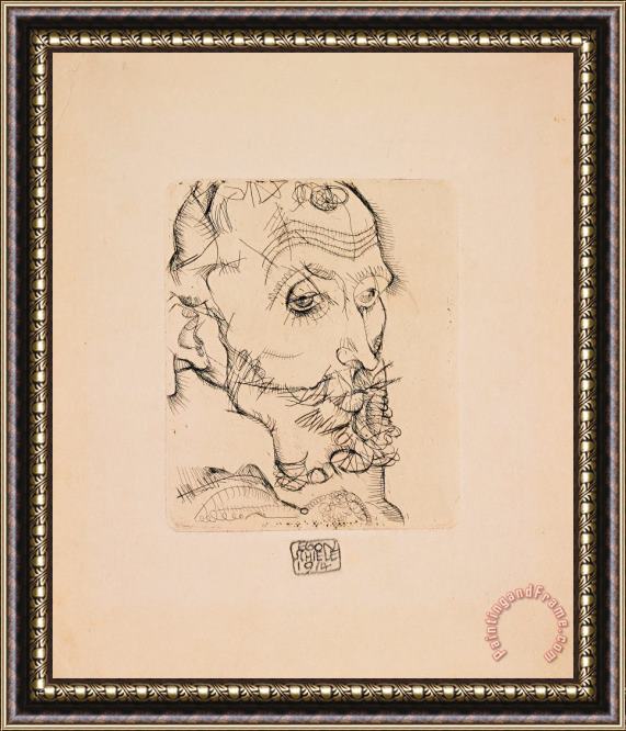 Egon Schiele Portrait of Franz Hauer Framed Painting