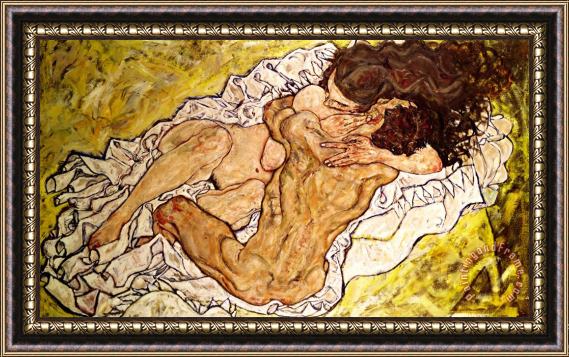 Egon Schiele The Embrace Framed Print