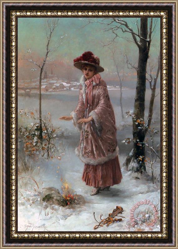 Eisman Semenowsky Winter Framed Painting