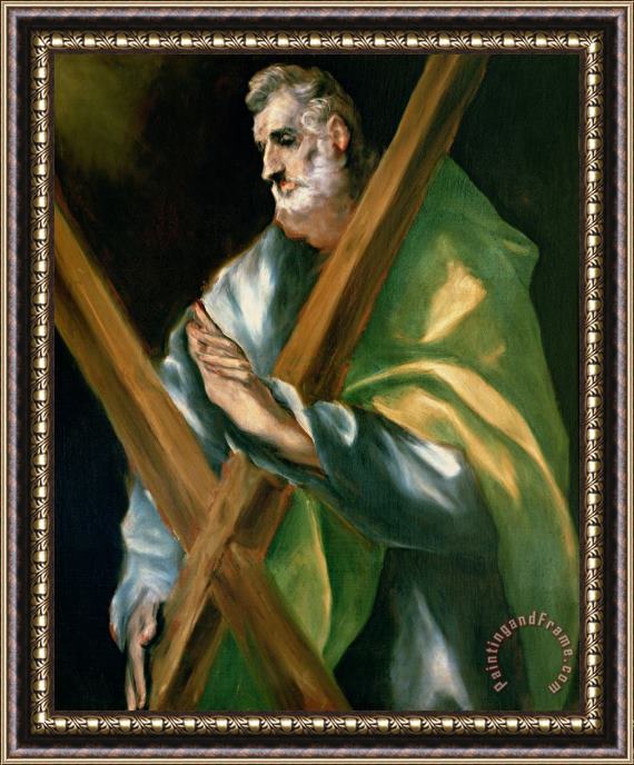 El Greco Domenico Theotocopuli St Andrew Framed Painting