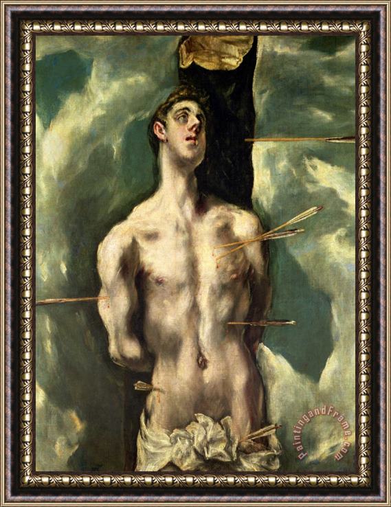 El Greco Domenico Theotocopuli St Sebastian Framed Painting