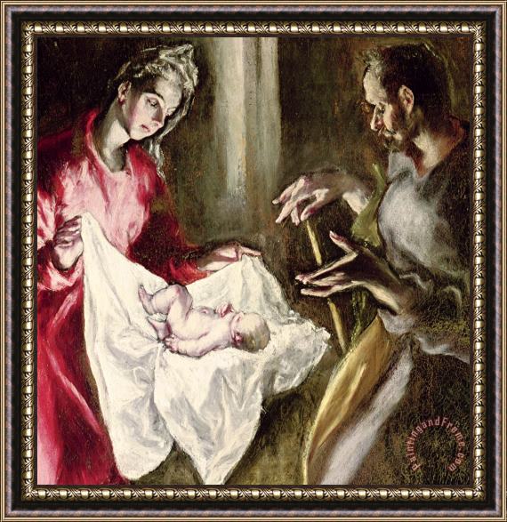 El Greco Domenico Theotocopuli The Nativity Framed Painting