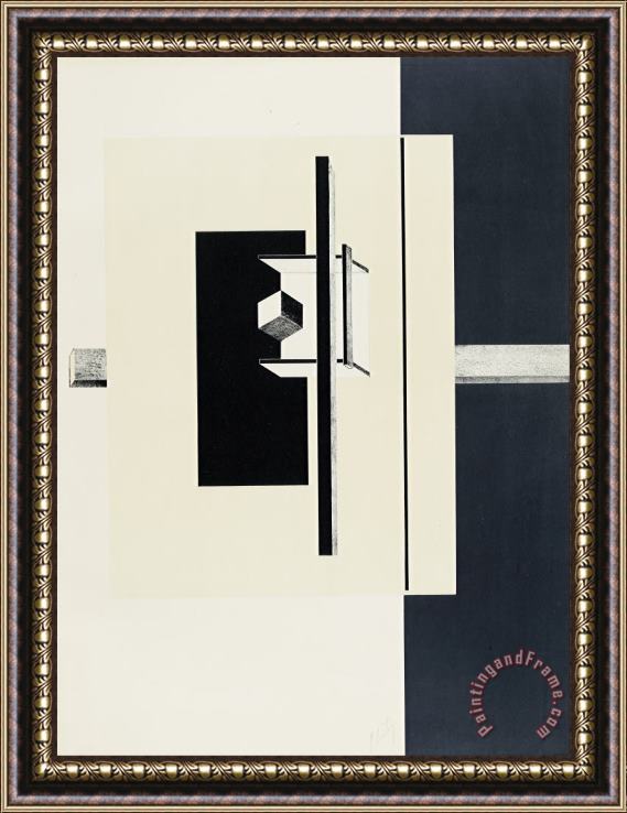 El Lissitzky 1o Kestnermappe Proun (proun. 1st Kestner Portfolio) Framed Painting