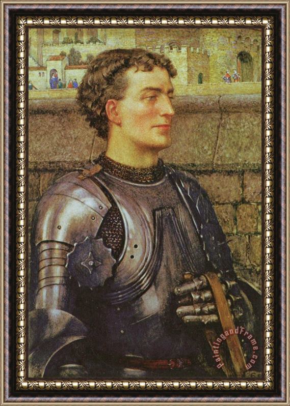 Eleanor Fortescue Brickdale A Knight in Armor Framed Painting