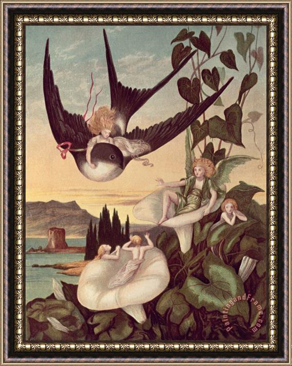 Eleanor Vere Boyle and Hans Christian Andersen Illustration to 'Thumbkinetta' Framed Print