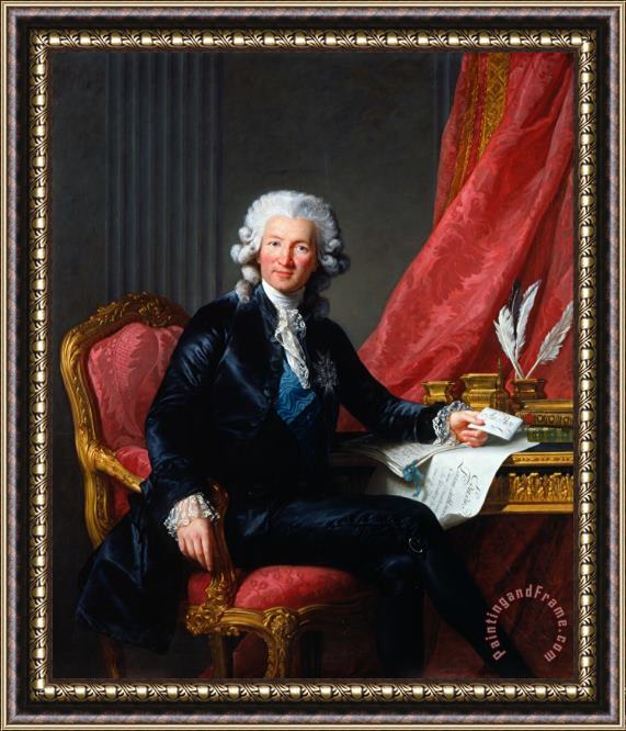Elisabeth Louise Vigee Lebrun Charles Alexandre De Calonne (1734 1802) Framed Print