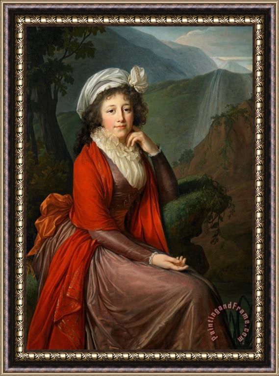 Elisabeth Louise Vigee Lebrun Maria Theresia Bucquoi Framed Painting