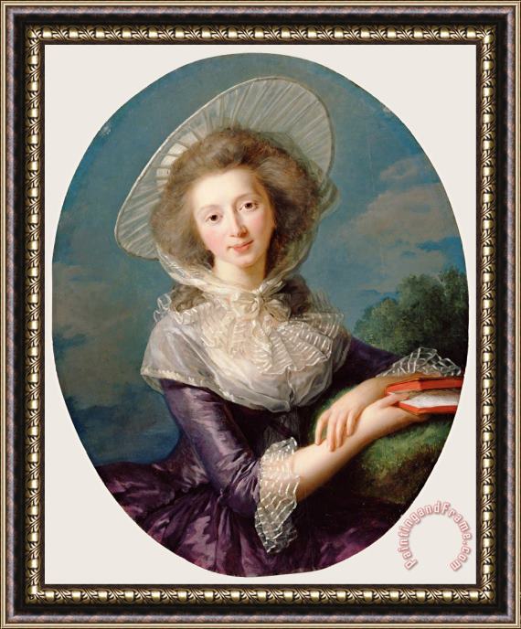 Elisabeth Louise Vigee Lebrun The Vicomtesse De Vaudreuil Framed Painting