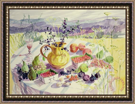 Elizabeth Jane Lloyd French Table Framed Painting
