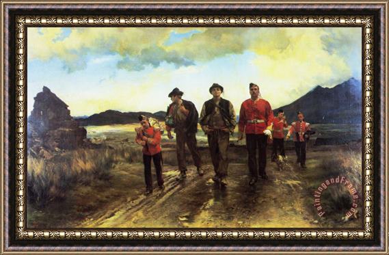 Elizabeth Thompson Listed for The Connaught Rangers Framed Print