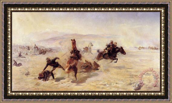 Elizabeth Thompson Rescue of The Wounded, Afghanistan Framed Print