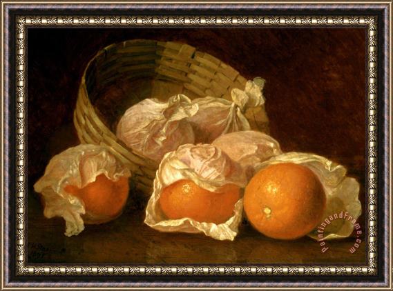 Eloise Harriet Stannard A Basket of Oranges 1895 Framed Print