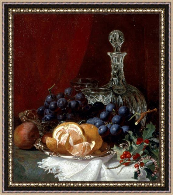 Eloise Harriet Stannard Christmas Table Framed Painting