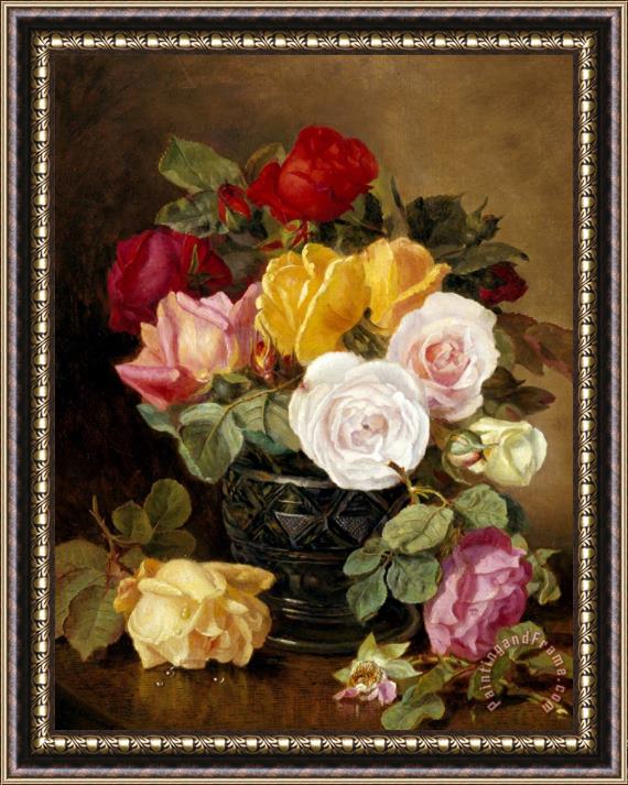 Eloise Harriet Stannard Still Life of Roses Framed Painting