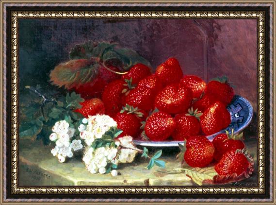 Eloise Harriet Stannard Strawberries Framed Painting