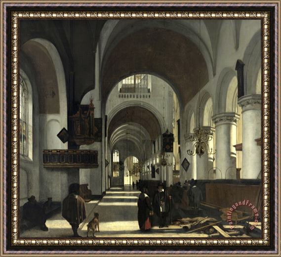 Emanuel De Witte Interior of a Church Framed Print