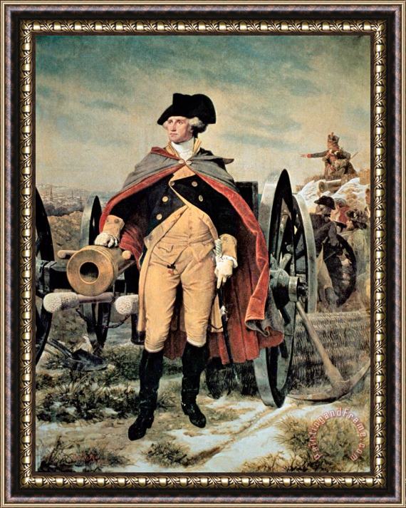 Emanuel Gottlieb Leutze George Washington at Dorchester Heights Framed Painting