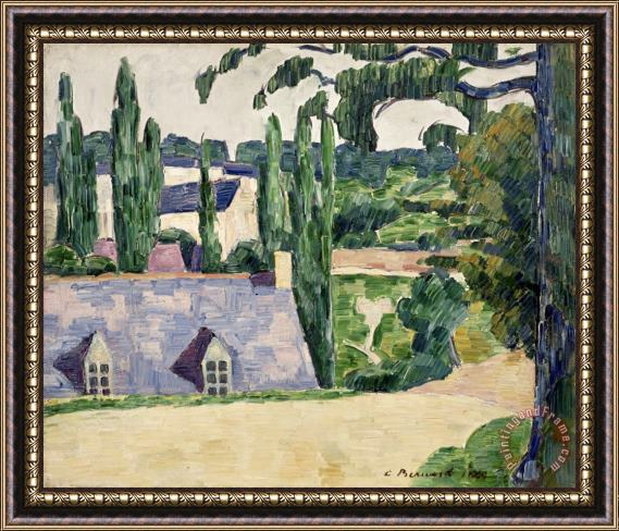 Emile Bernard Landscape at Pont Aven Framed Painting