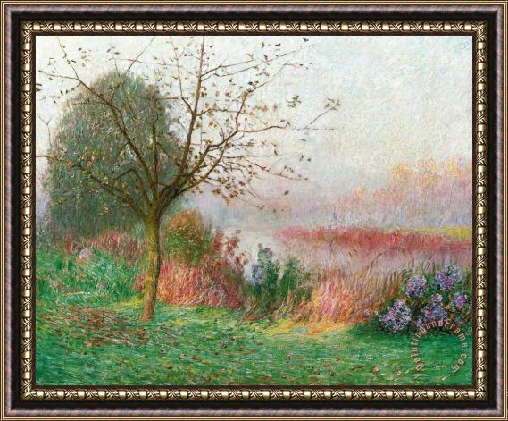 Emile Claus October Morning on the River Lys Framed Print