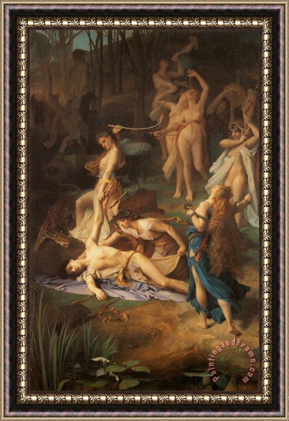 Emile Levy Death of Orpheus Framed Print