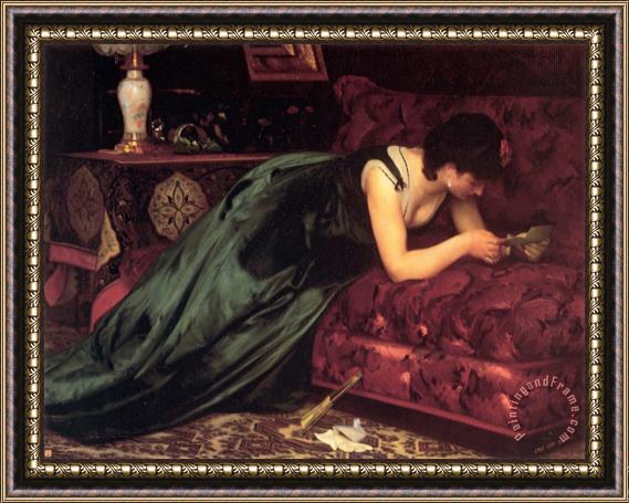 Emile Levy The Love Letter Framed Painting