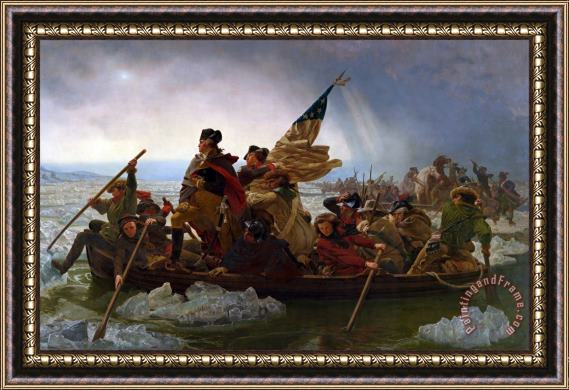 Emmanuel Gottlieb Leutze Washington Crossing The Delaware River Framed Print