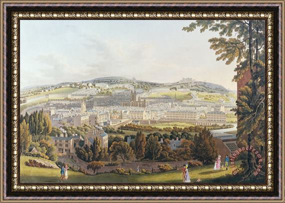 English School A View Of Bath Framed Painting