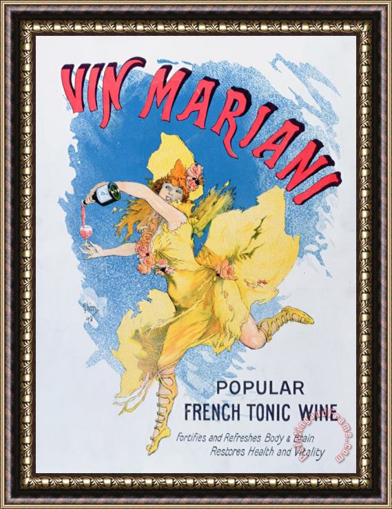 English School Advertisement For Vin Mariani From Theatre Magazine Framed Print