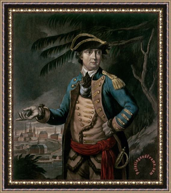 English School Benedict Arnold Framed Painting