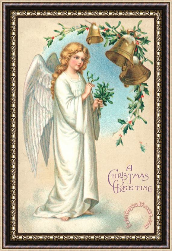 English School Christmas Angel Framed Print