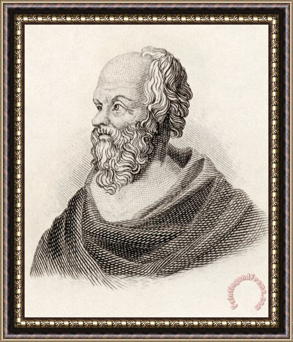 English School Socrates From Crabbes Historical Dictionary Framed Print