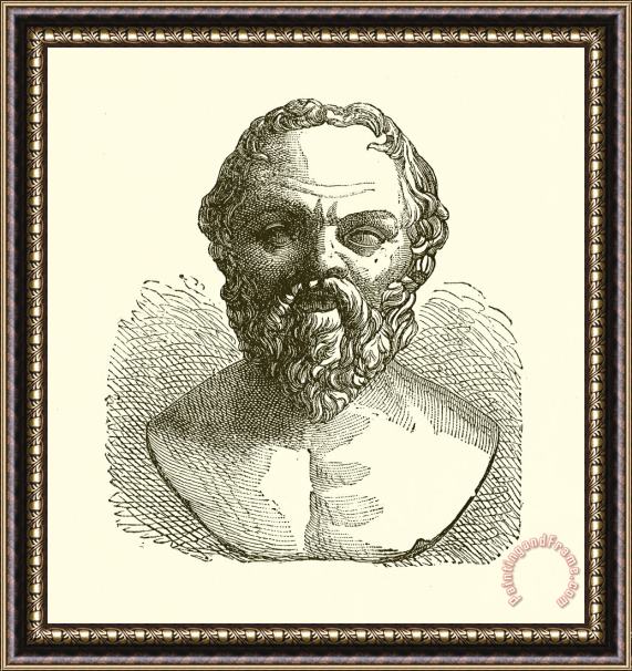 English School Socrates Framed Print
