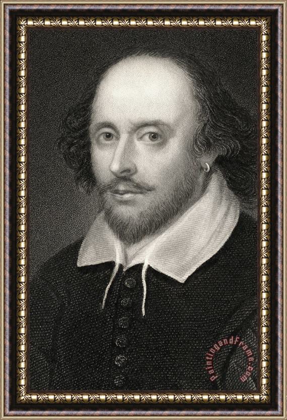 English School William Shakespeare Framed Painting