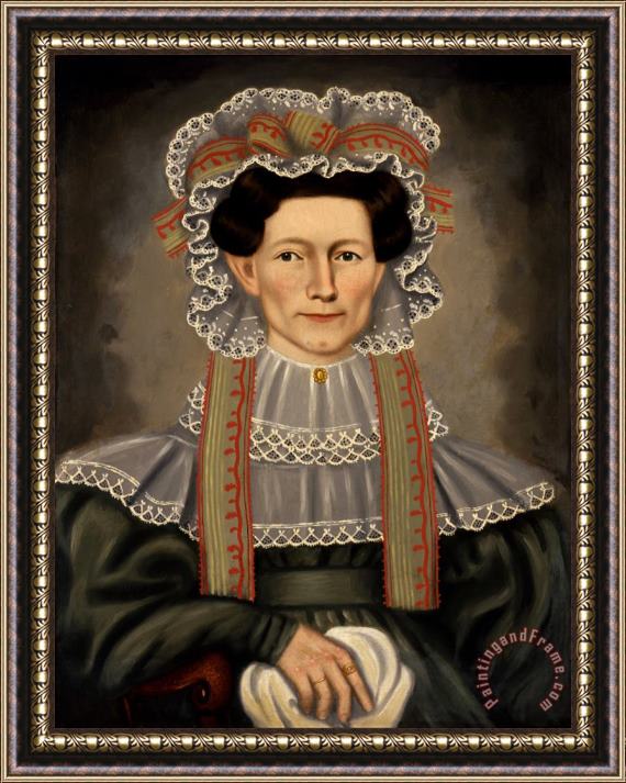 Erastus Salisbury Field Lady of Squire Williams House Framed Print