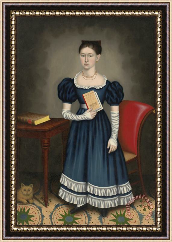 Erastus Salisbury Field Portrait of a Girl Framed Print