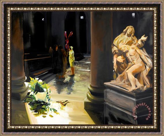 Eric Fischl If The Dead Had Ears Framed Painting