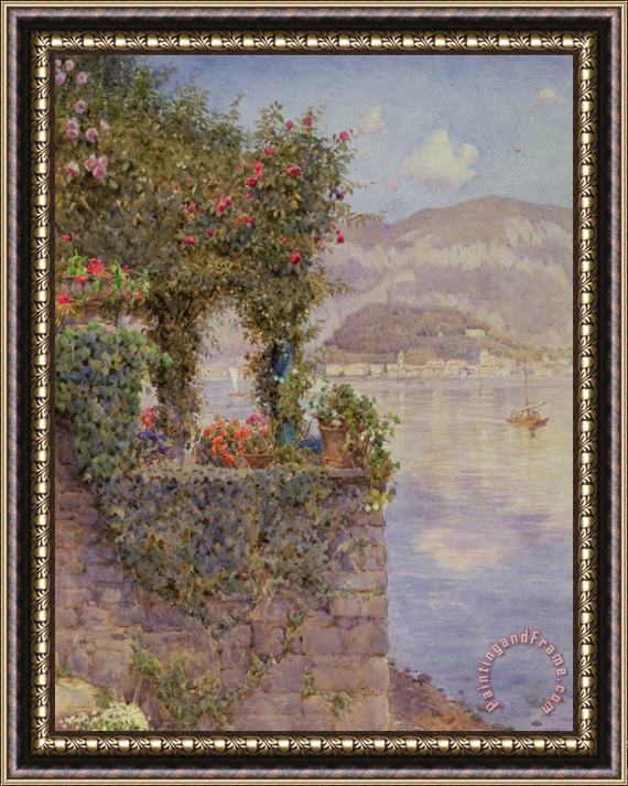 Ernest Arthur Rowe Bellagio from Tremezzo Framed Painting