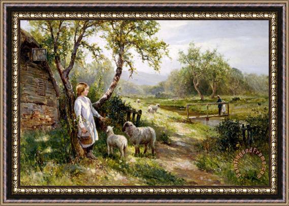 Ernest Walbourn Spring Lambs Framed Painting