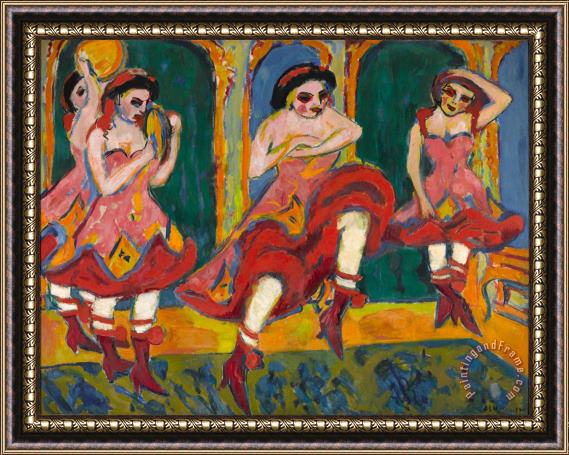 Ernst Ludwig Kirchner Czardas Dancers Framed Print