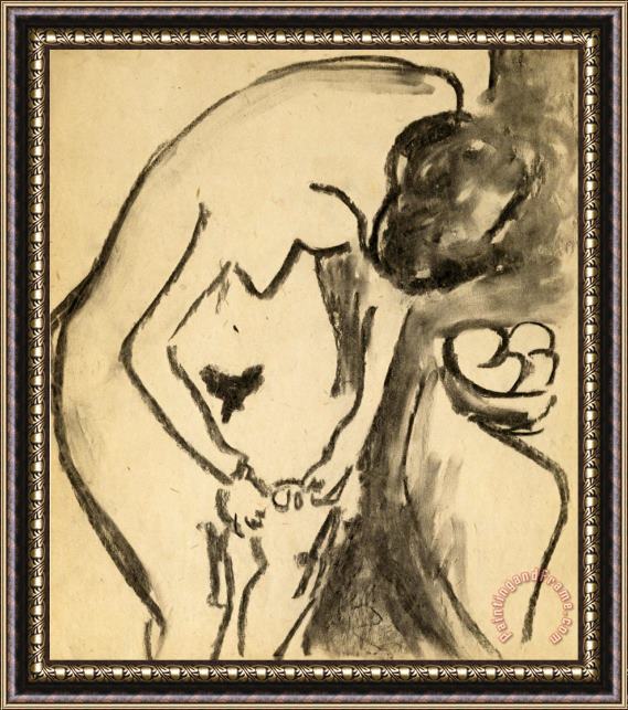 Ernst Ludwig Kirchner Nude Framed Painting