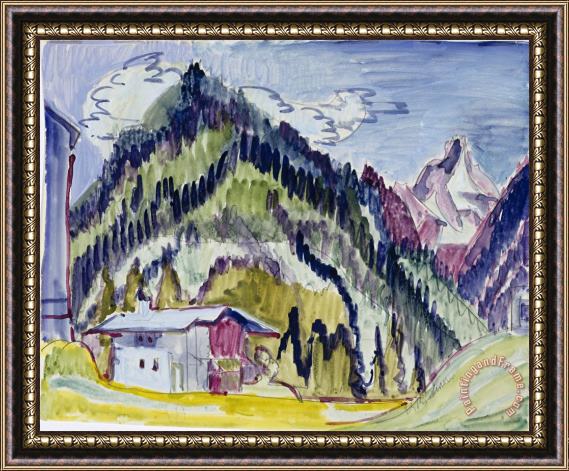 Ernst Ludwig Kirchner Wilderness Home Framed Print