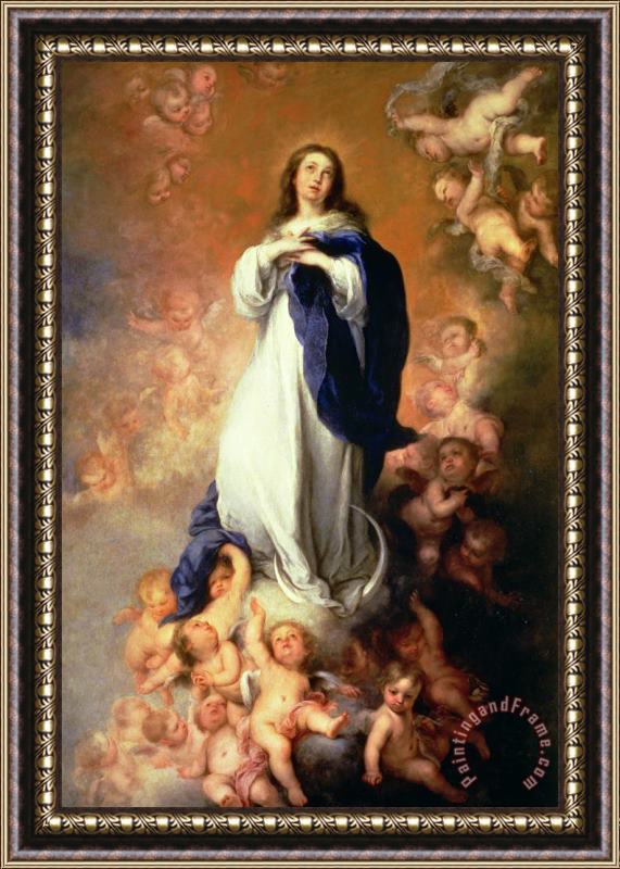 Esteban Murillo Immaculate Conception of the Escorial Framed Painting