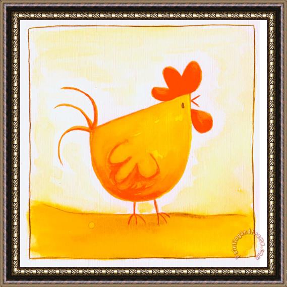 Esteban Studio Chicken Framed Painting