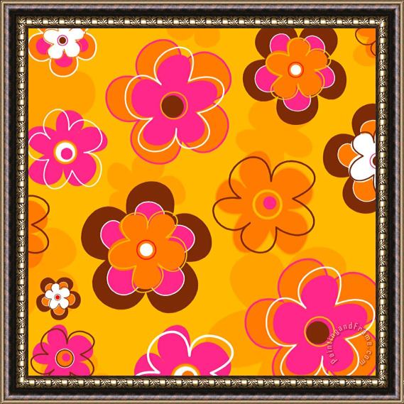 Esteban Studio Flower Pattern 2 Framed Print