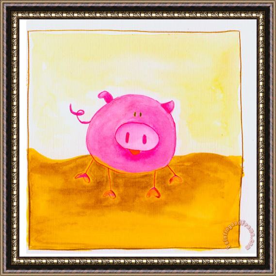 Esteban Studio Piggly Wiggly Framed Painting
